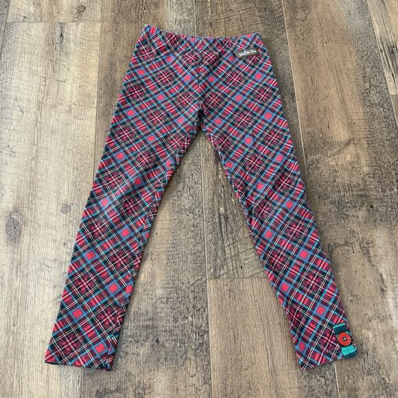 MATILDA JANE In The Present Leggings Girls Size 6 Plaid Christmas Holiday Pants - Picture 2 of 6